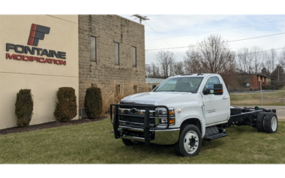 Lippert and Fontaine Modification Introduce Luverne Two-Inch Tubular Grille Guard for Chevrolet Silverado Medium-Duty Trucks